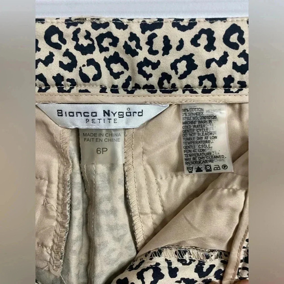Bianca Nygard - Leopard print capri pants petite - US 6P - Picture 3 of 7